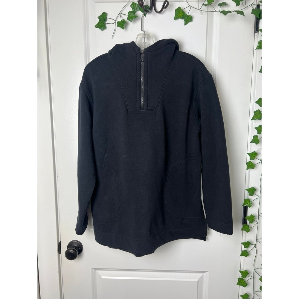 ATHLETA BLACK HALF ZIP SWEATER SIZE SMALL